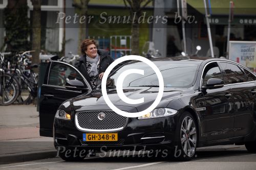 Amsterdam 22 maart 2016 
Marjolein Touw met vriend en .... bij nieuwe auto.