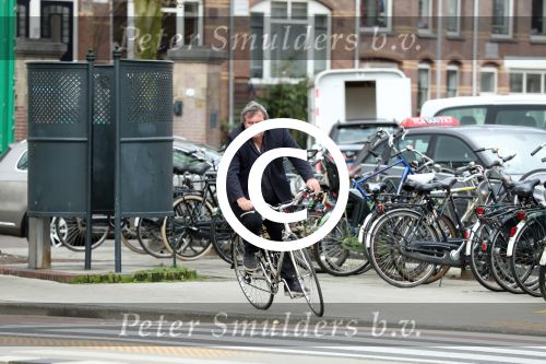 Amsterdam 6 april 2016 
Michiel Romeyn op de fiets
