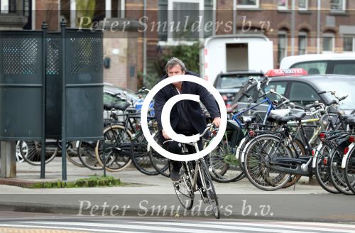 Amsterdam 6 april 2016 
Michiel Romeyn op de fiets
