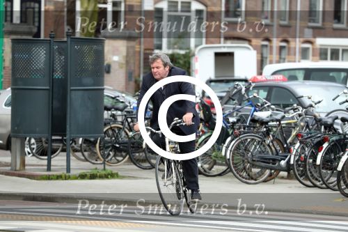 Amsterdam 6 april 2016 
Michiel Romeyn op de fiets