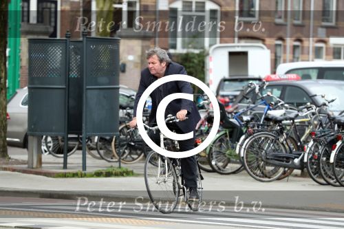 Amsterdam 6 april 2016 
Michiel Romeyn op de fiets
