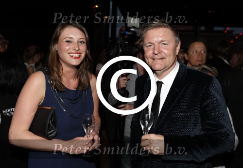 Amsterdam 3 april 2016
Premiere musical Sky in het Amsterdam theater.
Rene Mioch met vriendin