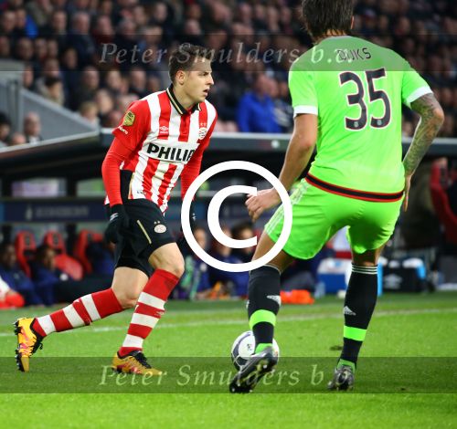 Eindhoven, 20 Maart 2016 Kompetitiewedstrijd PSV-AJAX, eindstand 0-2
Santiago Arias