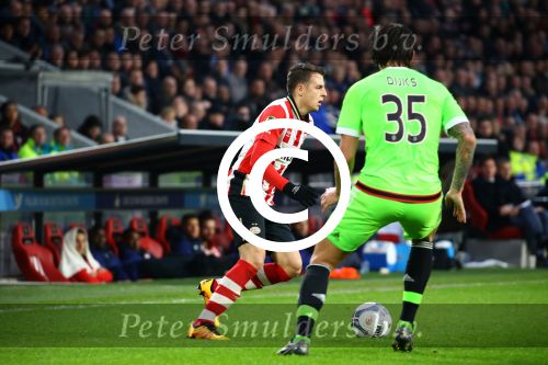 Eindhoven, 20 Maart 2016 Kompetitiewedstrijd PSV-AJAX, eindstand 0-2
Santiago Arias