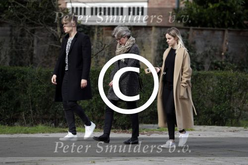 Amsterdam 2 april 2016 
Viktor Fischer met .... op straat in Amsterdam.