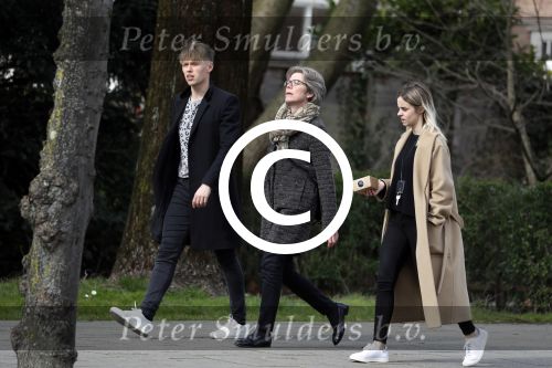 Amsterdam 2 april 2016 
Viktor Fischer met .... op straat in Amsterdam.