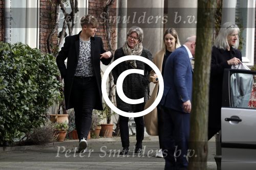 Amsterdam 2 april 2016 
Viktor Fischer met .... op straat in Amsterdam.