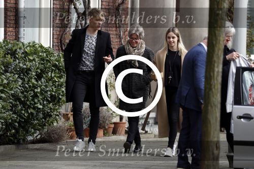 Amsterdam 2 april 2016 
Viktor Fischer met .... op straat in Amsterdam.