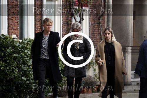 Amsterdam 2 april 2016 
Viktor Fischer met .... op straat in Amsterdam.
