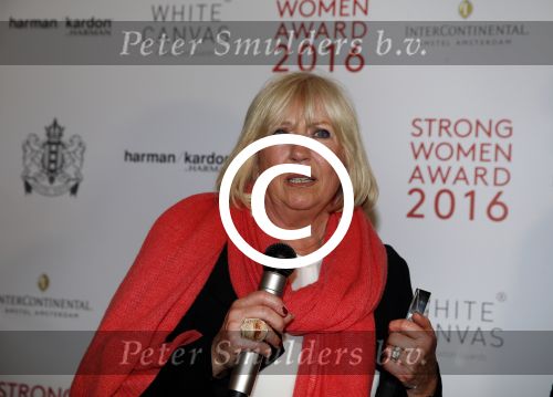 Amsterdam 21 maart 2016  
Strong woman award in het amstel hotel. Willeke Alberti wint de award