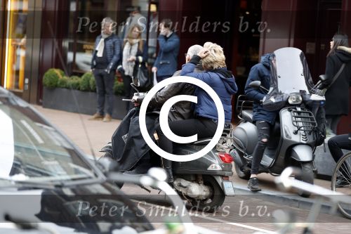 Amsterdam 11 maart 2017 
Caroline Tenasen met man Ernst Jan Smids op de pc hooftstraat