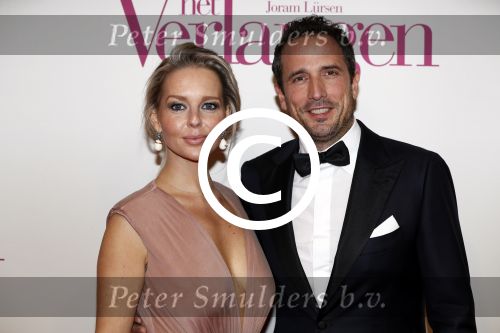 Amsterdam 13 maart 2017
Premiere het verlangen met in de hoofdrollen Chantal Janzen Gijs Naber en Alex Klaassen. Chantal met man marco