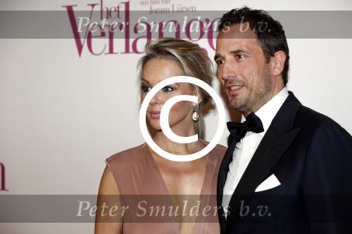 Amsterdam 13 maart 2017
Premiere het verlangen met in de hoofdrollen Chantal Janzen Gijs Naber en Alex Klaassen. Chantal met man marco