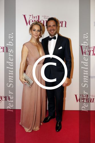 Amsterdam 13 maart 2017
Premiere het verlangen met in de hoofdrollen Chantal Janzen Gijs Naber en Alex Klaassen. Chantal met man marco