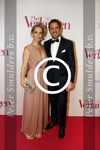 Amsterdam 13 maart 2017
Premiere het verlangen met in de hoofdrollen Chantal Janzen Gijs Naber en Alex Klaassen. Chantal met man marco