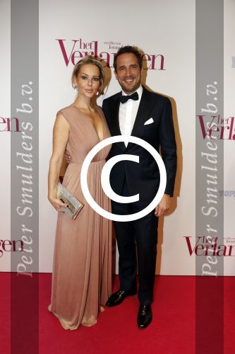 Amsterdam 13 maart 2017
Premiere het verlangen met in de hoofdrollen Chantal Janzen Gijs Naber en Alex Klaassen. Chantal met man marco