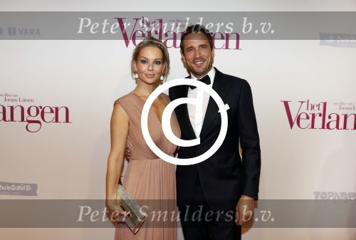 Amsterdam 13 maart 2017
Premiere het verlangen met in de hoofdrollen Chantal Janzen Gijs Naber en Alex Klaassen. Chantal met man marco