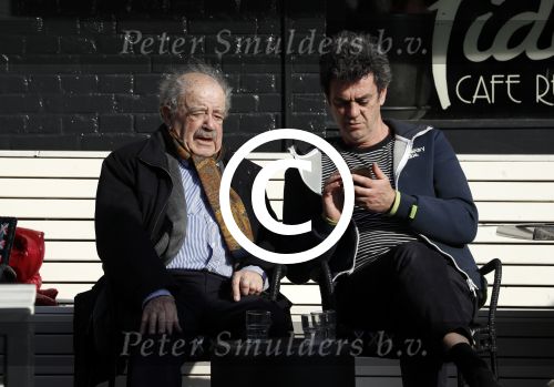Amsterdam 23 maart 2017  
Eli Asser op terras in Amsterdam