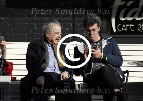 Amsterdam 23 maart 2017  
Eli Asser op terras in Amsterdam