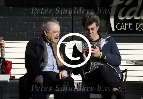 Amsterdam 23 maart 2017  
Eli Asser op terras in Amsterdam