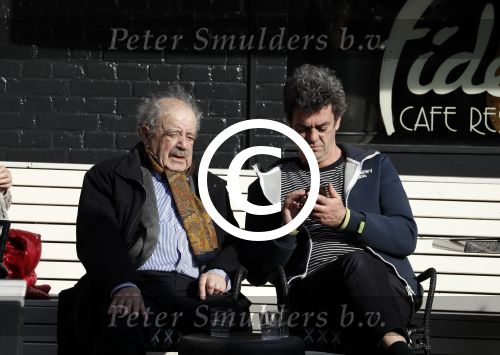 Amsterdam 23 maart 2017  
Eli Asser op terras in Amsterdam