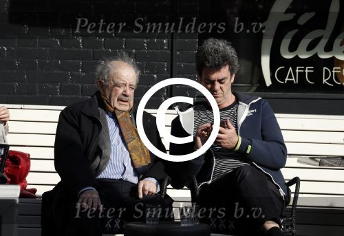 Amsterdam 23 maart 2017  
Eli Asser op terras in Amsterdam