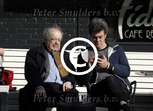 Amsterdam 23 maart 2017  
Eli Asser op terras in Amsterdam