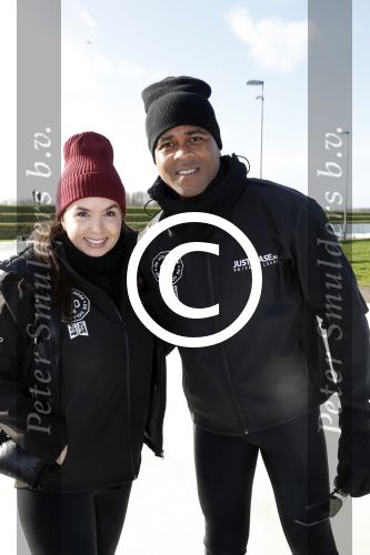 Biddinghuizen 5 maart 2017
De hollandse 100 op de ijsbaan in Biddinghuizen georganiseerd door Prins Bernhard. Patrick Kluivert met Rossana Kluivert Shane Nino en Demi