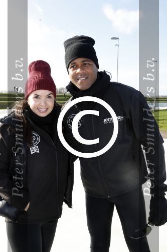 Biddinghuizen 5 maart 2017
De hollandse 100 op de ijsbaan in Biddinghuizen georganiseerd door Prins Bernhard. Patrick Kluivert met Rossana Kluivert Shane Nino en Demi