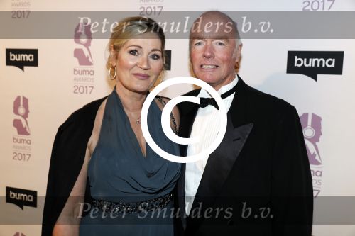 Hilversum 6 maart 2017
Uitreiking Buma awards in studio 21. Ferdi Bolland en partner Marian Mulder