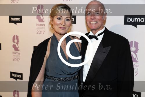 Hilversum 6 maart 2017
Uitreiking Buma awards in studio 21. Ferdi Bolland en partner Marian Mulder