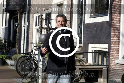 Amsterdam 24 maart 2017 
Frank sanders geniet van het zonnetje op straat