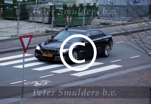 Hilversum 6 maart 2017
Uitreiking Buma awards in studio 21. Geert Wilders verlaat met zijn beveiligers het mediapark