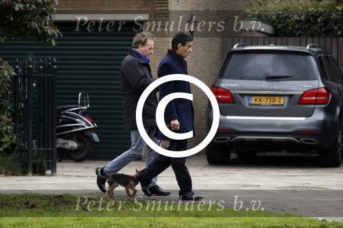 Amsterdam 4 maart 2017 
Advocaat Gerard Spong en zijn vriend mte hond en zijn Rolls Royce