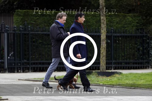 Amsterdam 4 maart 2017 
Advocaat Gerard Spong en zijn vriend mte hond en zijn Rolls Royce