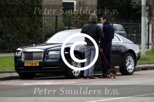 Amsterdam 4 maart 2017 
Advocaat Gerard Spong en zijn vriend mte hond en zijn Rolls Royce