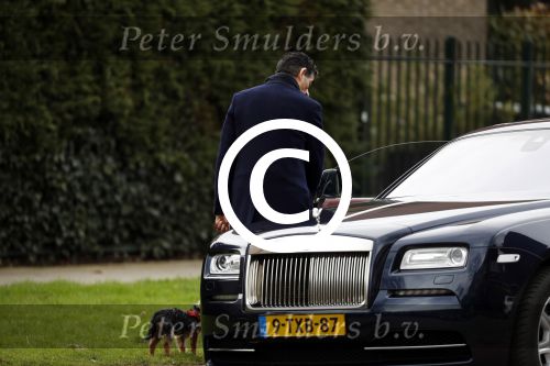 Amsterdam 4 maart 2017 
Advocaat Gerard Spong en zijn vriend mte hond en zijn Rolls Royce