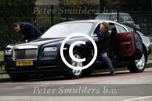 Amsterdam 4 maart 2017 
Advocaat Gerard Spong en zijn vriend mte hond en zijn Rolls Royce