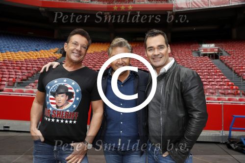 Amsterdam 22 maart 2017  
Presentatie real life soap toppers in de arena met Rene Froger Jeroen v d Boom en Gerard Joling.
SBS6 gaat de soap uitzenden