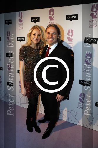 Hilversum 6 maart 2017
Uitreiking Buma awards in studio 21. Kelly Weekers met John Ewbank