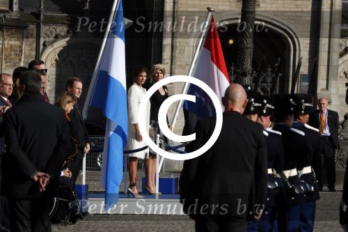 Amsterdam, 27 Maart 2017
Koning Willem Alexander Koningin Maxima Juliana Awada en President Mauricio Macri van Argentinie