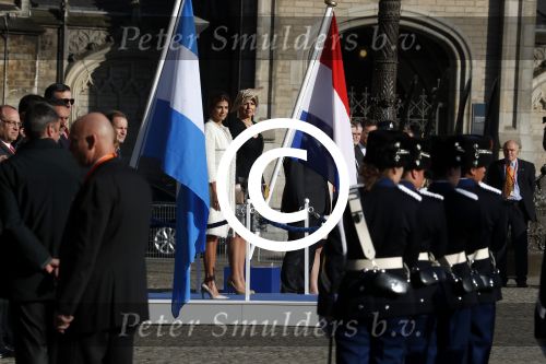 Amsterdam, 27 Maart 2017
Koning Willem Alexander Koningin Maxima Juliana Awada en President Mauricio Macri van Argentinie