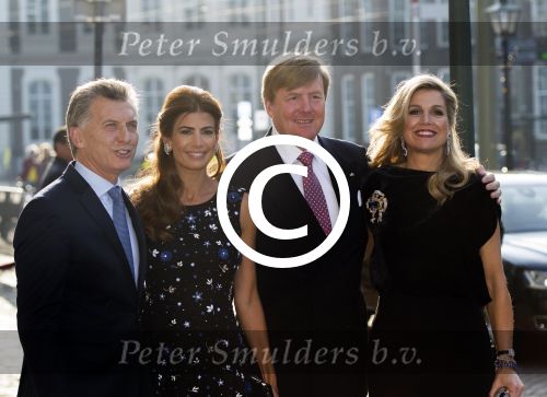 Den Haag Amsterdam 27- 30 maart 2017
Koning Willem Alexander en Koningin Maxima ontvangen de president van Argentinie Mauricio Macri en zijn vrouw Juliana Awada