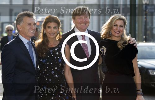 Den Haag Amsterdam 27- 30 maart 2017
Koning Willem Alexander en Koningin Maxima ontvangen de president van Argentinie Mauricio Macri en zijn vrouw Juliana Awada