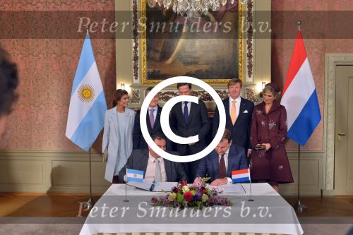 Den Haag Amsterdam 27- 30 maart 2017
Koning Willem Alexander en Koningin Maxima ontvangen de president van Argentinie Mauricio Macri en zijn vrouw Juliana Awada. Mark Rutte