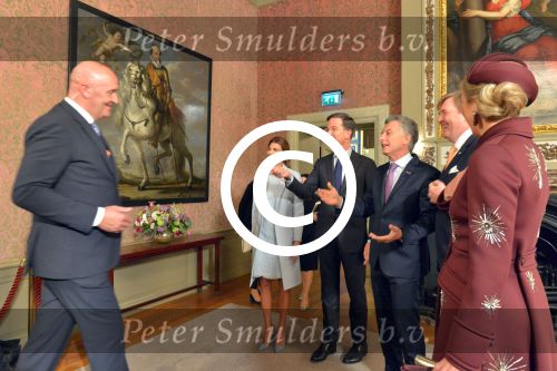 Den Haag Amsterdam 27- 30 maart 2017
Koning Willem Alexander en Koningin Maxima ontvangen de president van Argentinie Mauricio Macri en zijn vrouw Juliana Awada. Mark Rutte