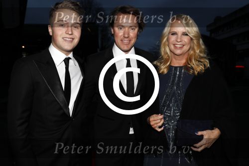 Hilversum 6 maart 2017
Uitreiking Buma awards in studio 21. Linda de Mol met Jeroen Rietbergen en zoon Julian Vahle