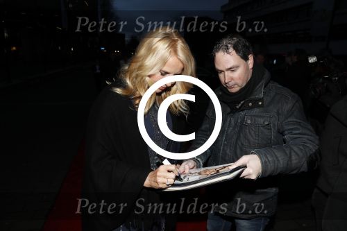 Hilversum 6 maart 2017
Uitreiking Buma awards in studio 21. Linda de Mol met Jeroen Rietbergen en zoon Julian Vahle
