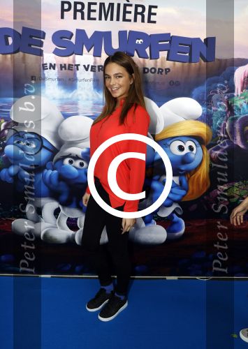 Amsterdam 18 maart 2017 
premiere Smurfen in  Pathe Arena. Margot Hanekamp
