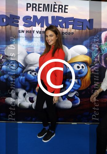 Amsterdam 18 maart 2017 
premiere Smurfen in  Pathe Arena. Margot Hanekamp